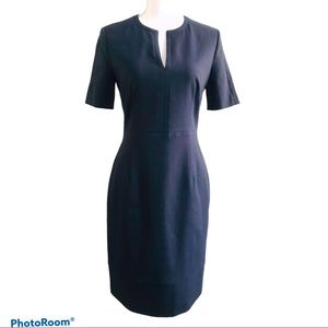 Hugo boss sheath dress navy blue 4